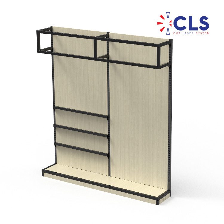 Height-adjustable metal equipment stand, reference CLS-2523 B