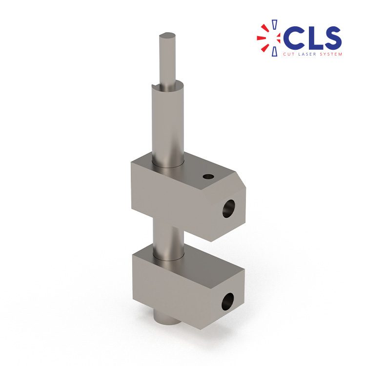 CNC machined titanium bracket produced by Cut Laser System