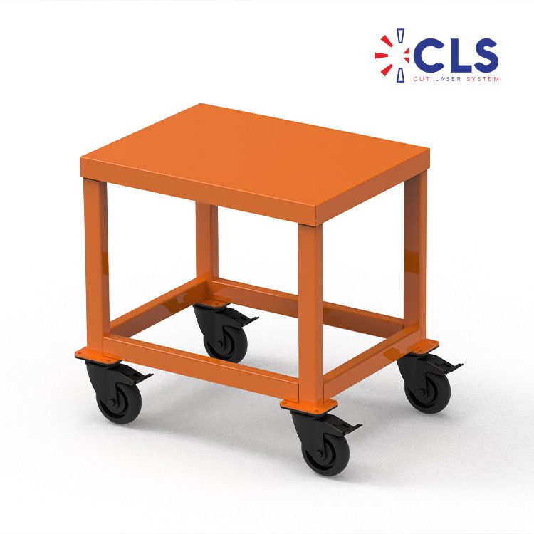 Heavy-duty mould transport trolley fabricated in steel, reference CLS-KTA