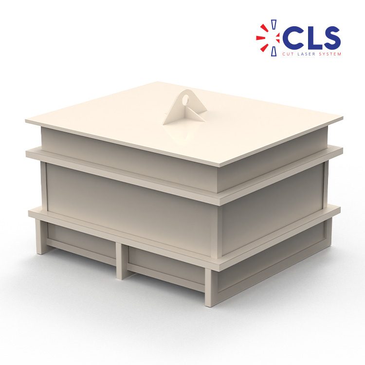 Welded polypropylene acid tank with lid — Cut Laser System