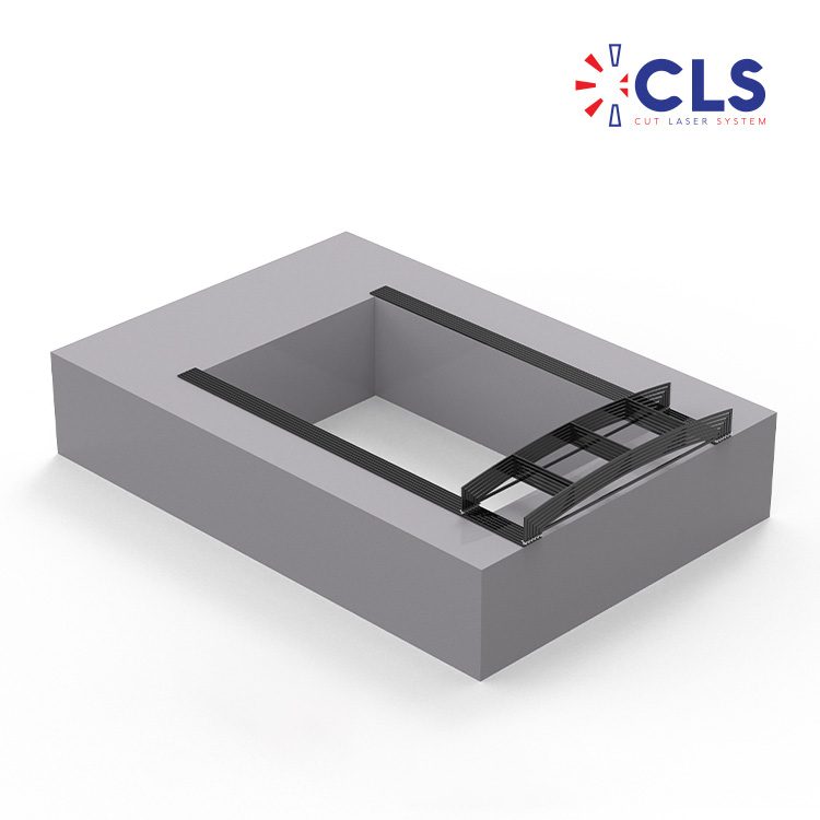 Sliding metal pool cover structure, reference CLS-2522