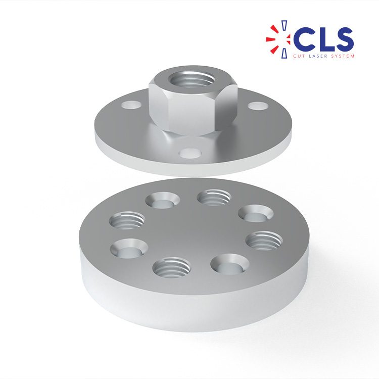 CNC machined stainless steel shaft retaining rings, reference CLS-2406