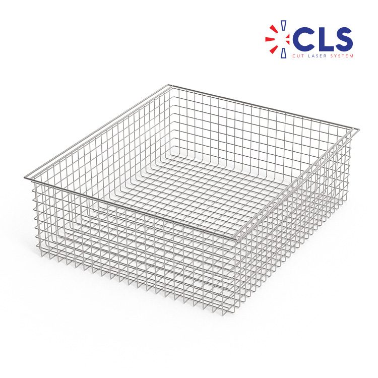 Custom stainless steel parts transport basket, reference CLS-2531